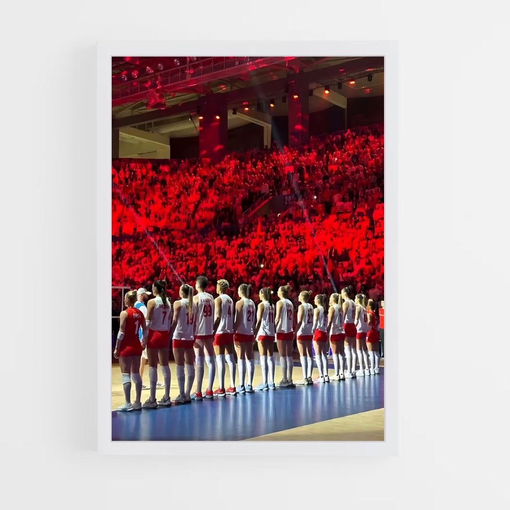 Poster Cheerleaders en Action – affiche Volleyball (vue 3)